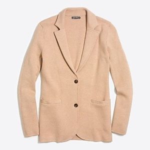 J. Crew Mercantile Camel Sweater Blazer